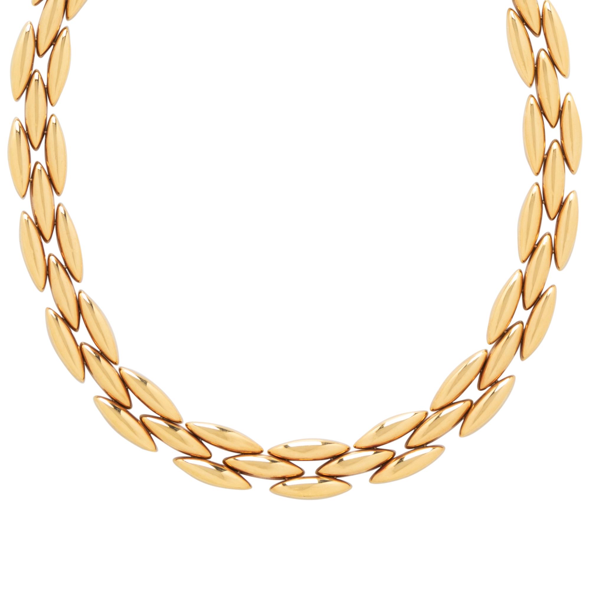 CARTIER, YELLOW GOLD 'GENTIANE' NECKLACE