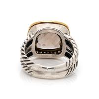 DAVID YURMAN, DIAMOND AND SMOKY QUARTZ 'ALBION' RING