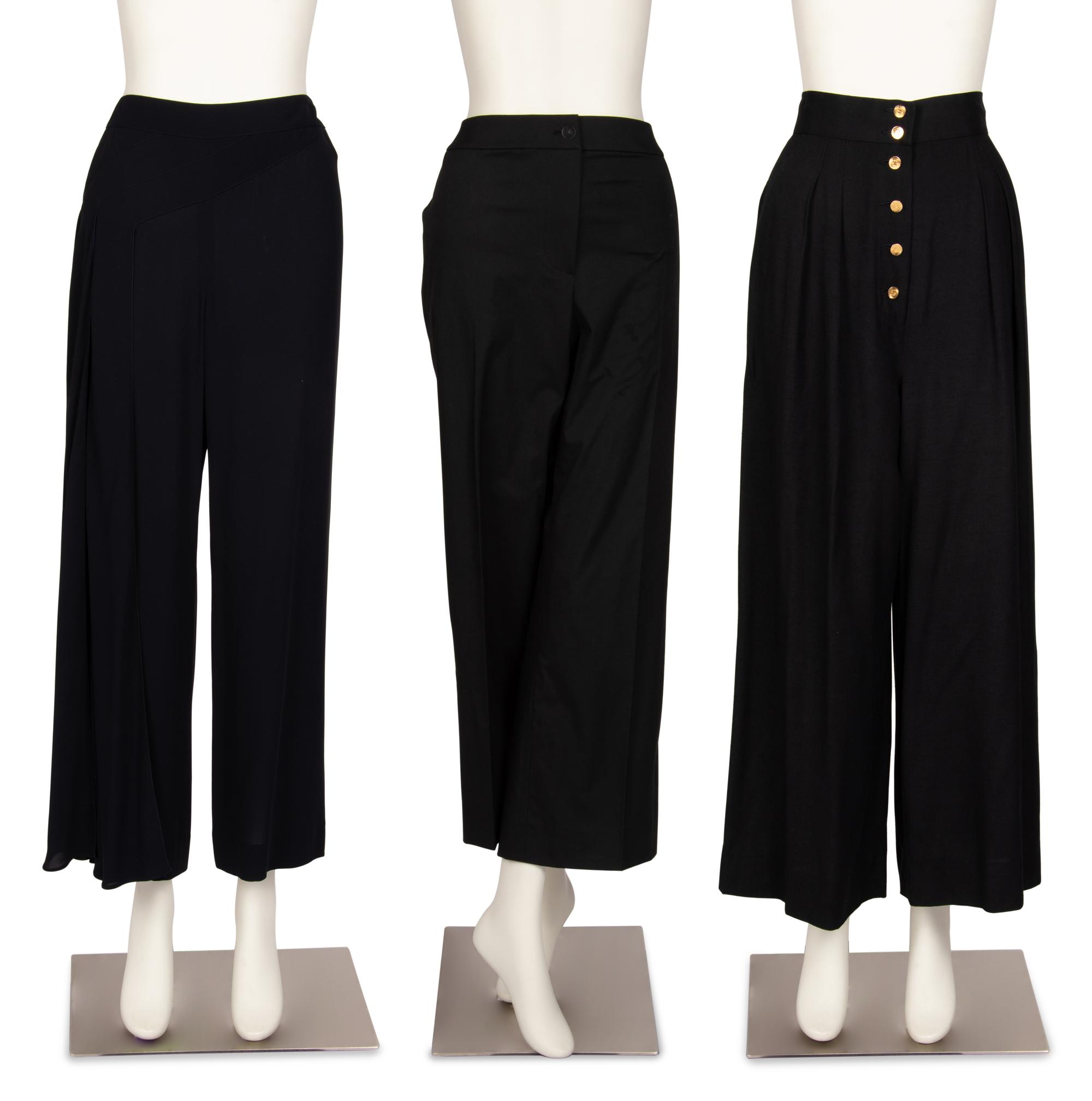 Three Black Chanel Pants, 1990-2002