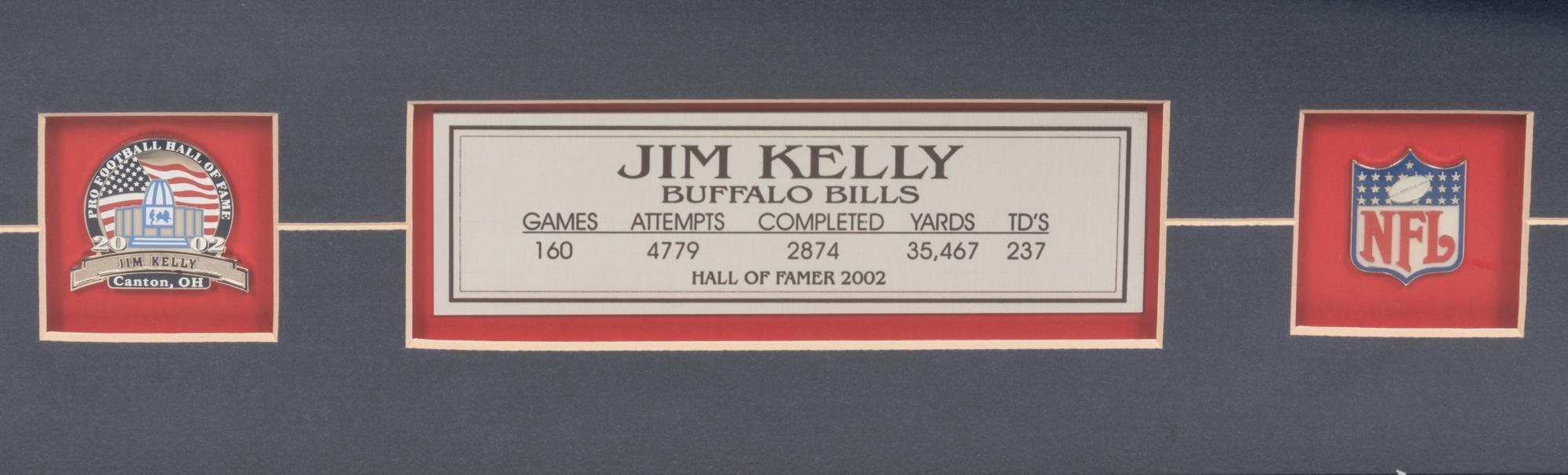 A Jim Kelly Signed Hall of Fame Presentation Jersey,