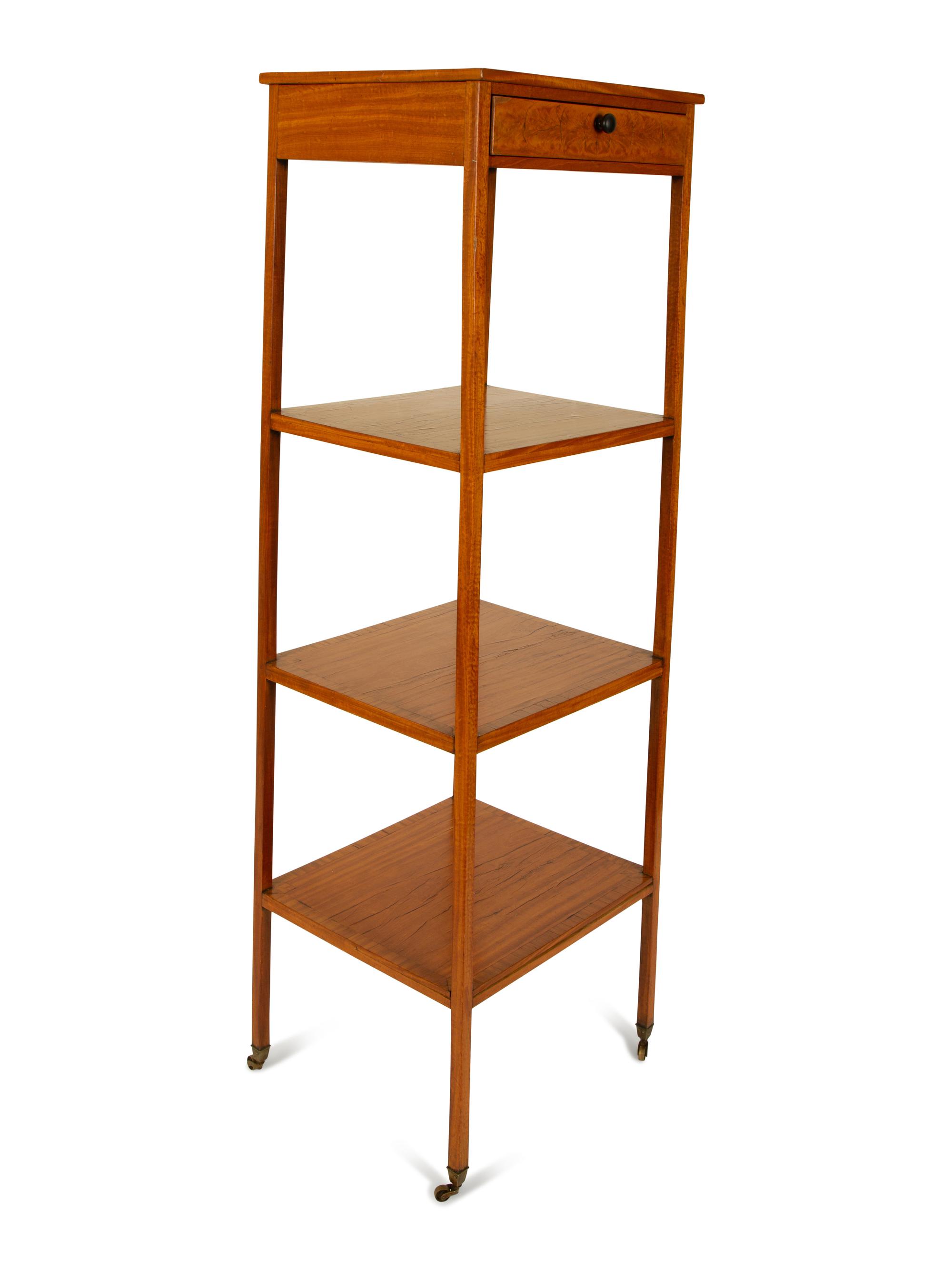 A Swedish Neoclassical Satinwood Etagere — 19TH CENTURY