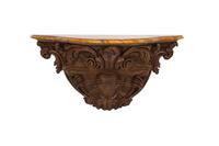 A Faux Marble-Top Console d'Appliqué