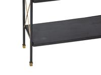 A Pair of Modern Painted Tole, Brass and Vinyl Etageres — 20th Century
