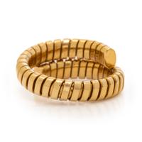 BULGARI, YELLOW GOLD 'TUBOGAS' RING