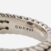 A David Yurman Sterling Silver Bracelet and Ring David Yurman