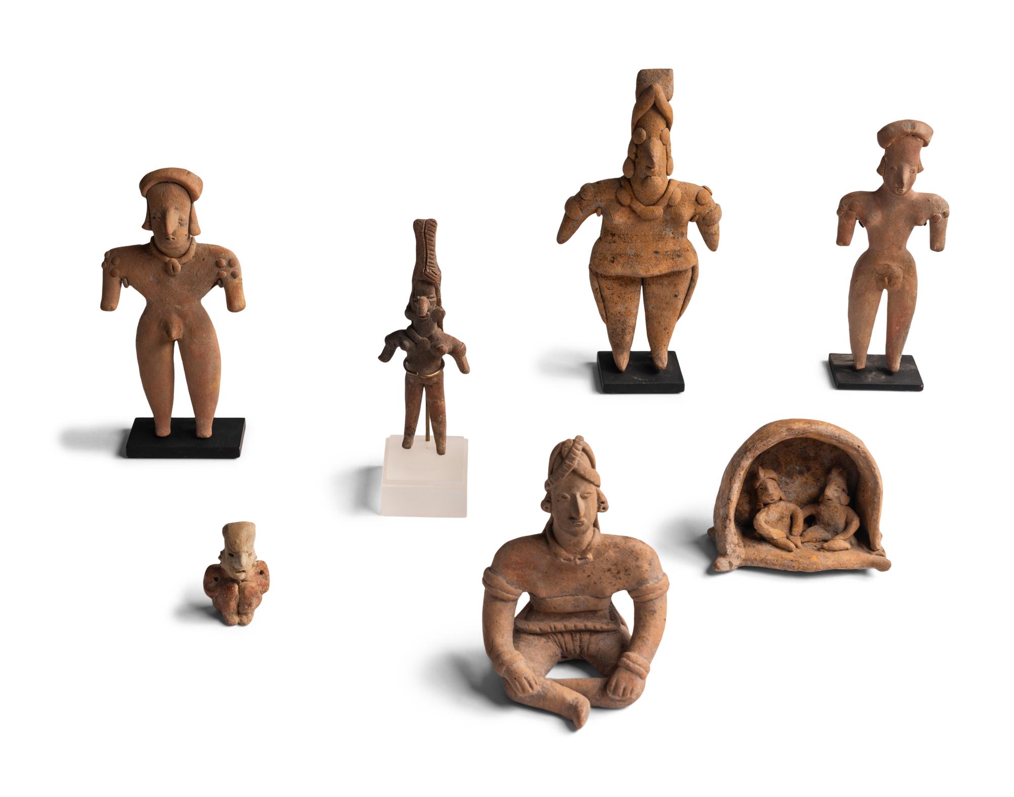 Eleven Colima and Jalisco Terracotta Figures