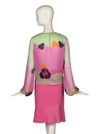 Chanel Silk Blouse and Skirt