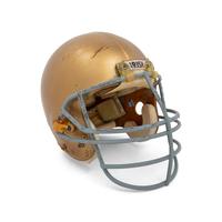 An Original Notre Dame Fighting Irish Game Used Football Helmet