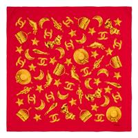 Five Chanel Silk Scarves