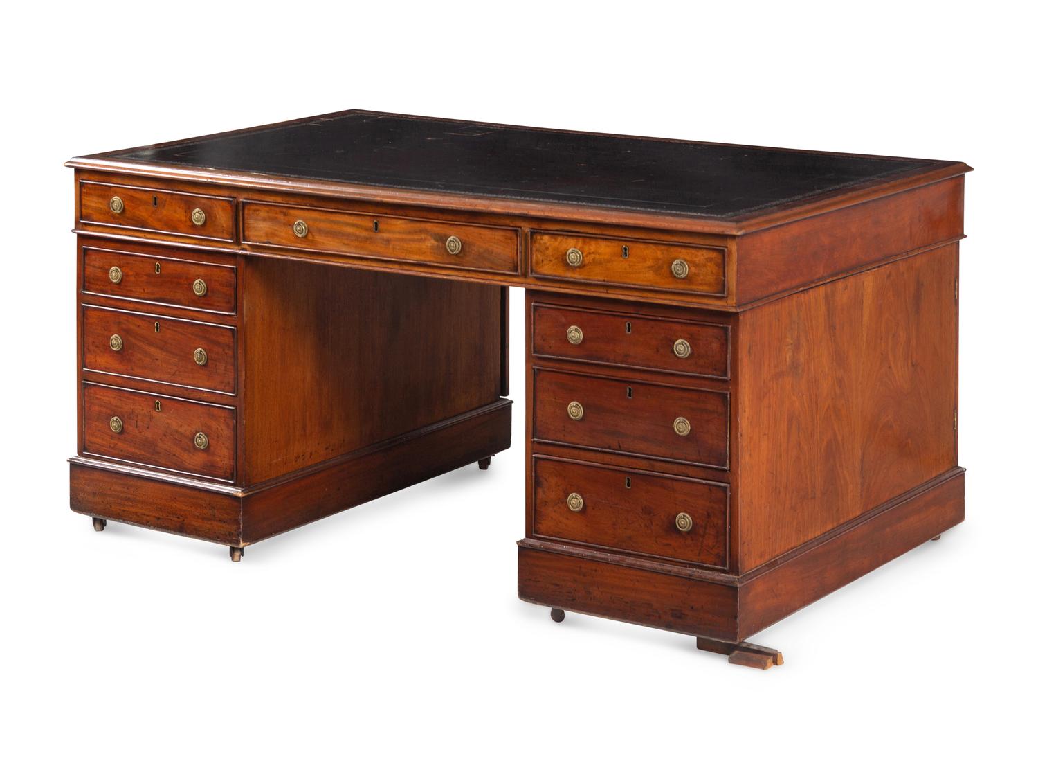 A George III Mahogany Partners’ Desk
