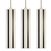 A Set of Three Mid-Century Plastic Light Fixtures 12" W x 12" D x 51" H — Germany, Mid-20th Century