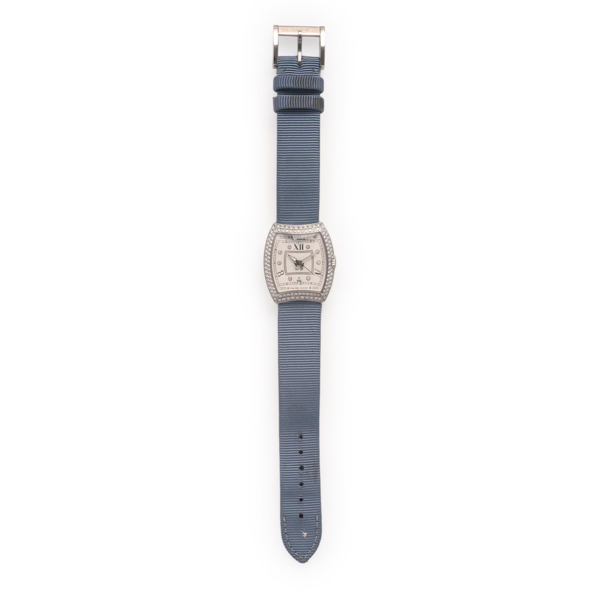 Bedat & Co., Ref. 314, Stainless Steel and Diamond 'No. 3' Date Watch, with Extra Bracelet