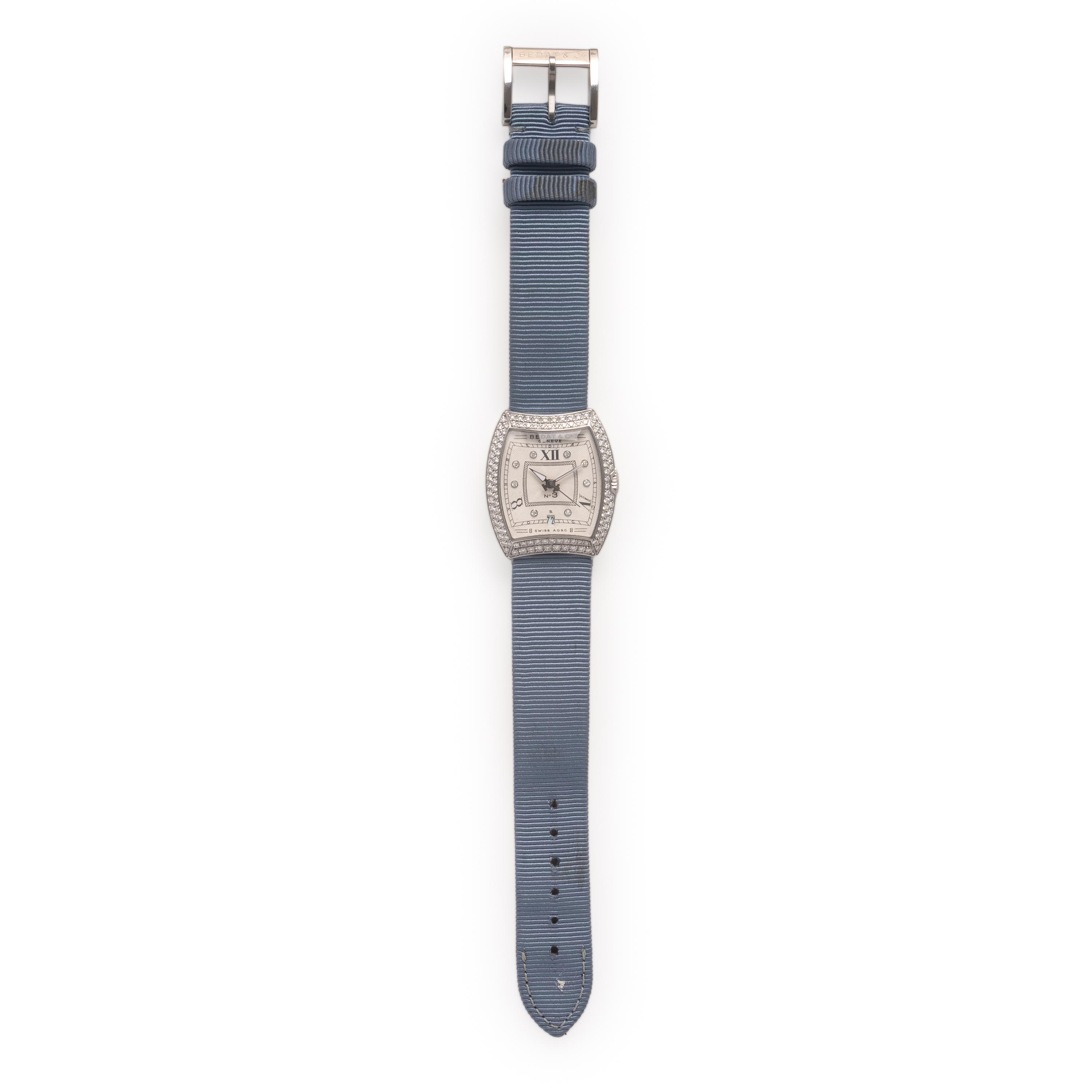 Bedat & Co., Ref. 314, Stainless Steel and Diamond 'No. 3' Date Watch, with Extra Bracelet
