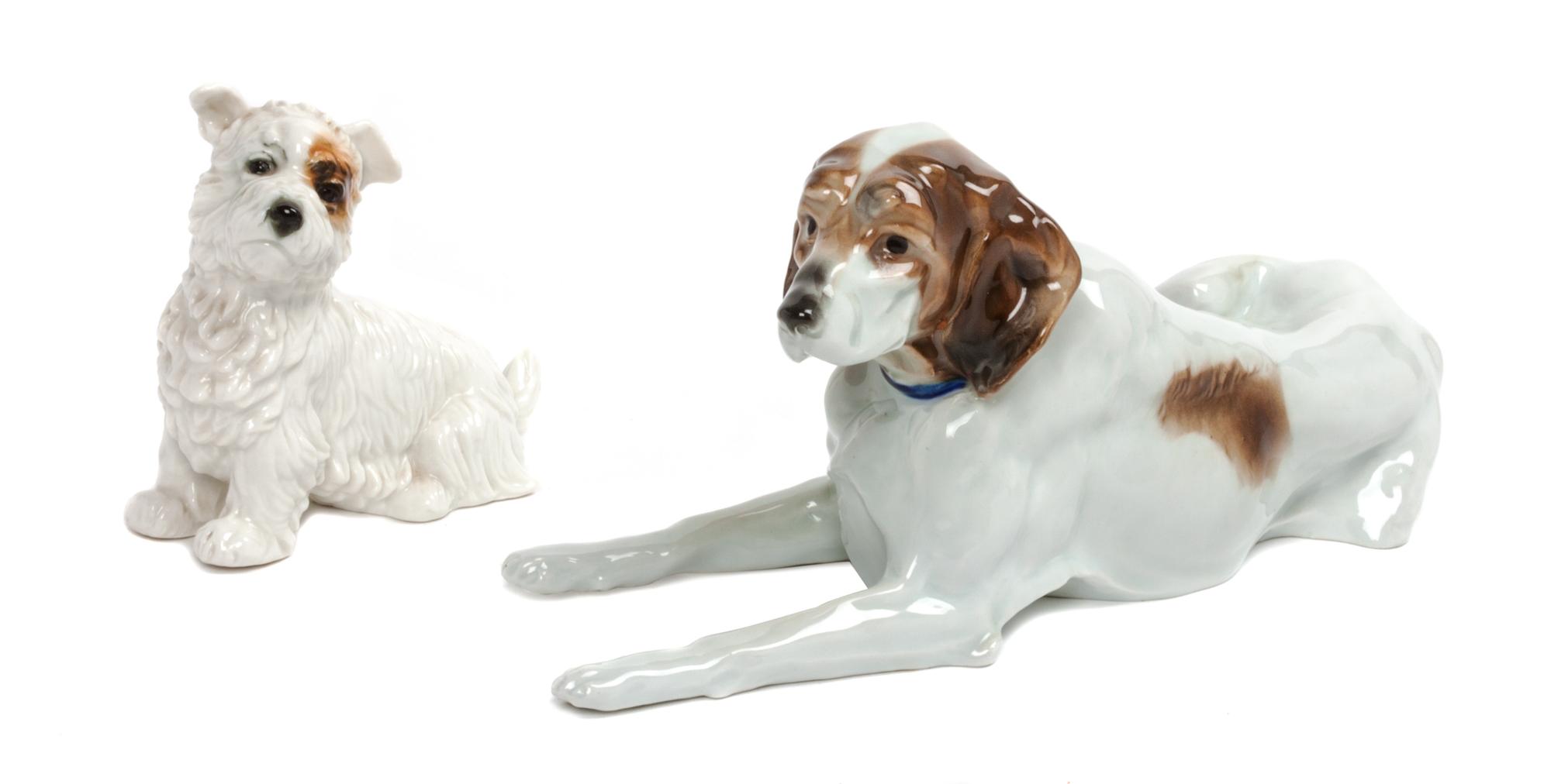 Two Karl Ens Porcelain Figures Width of wider 12 1/2 inches. — 20TH CENTURY