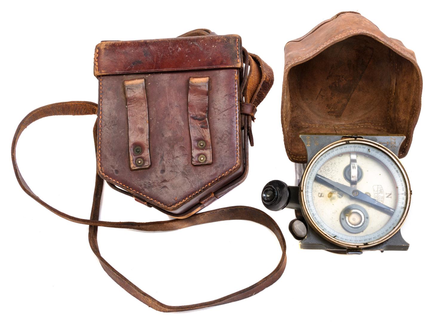 A German Artillery Range Finder Fussartillerie Diameter of compass 4 inches. — CARL ZEISS, EARLY 20TH CENTURY
