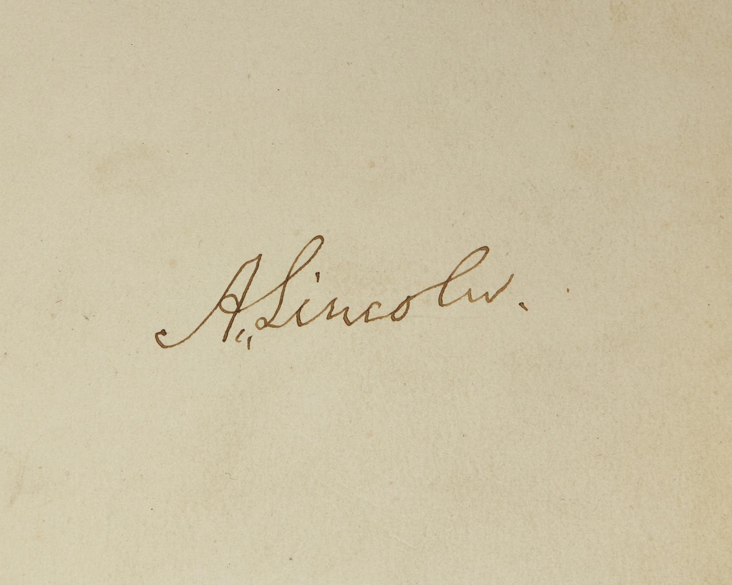 Lincoln, Abraham, et al. Autograph Album