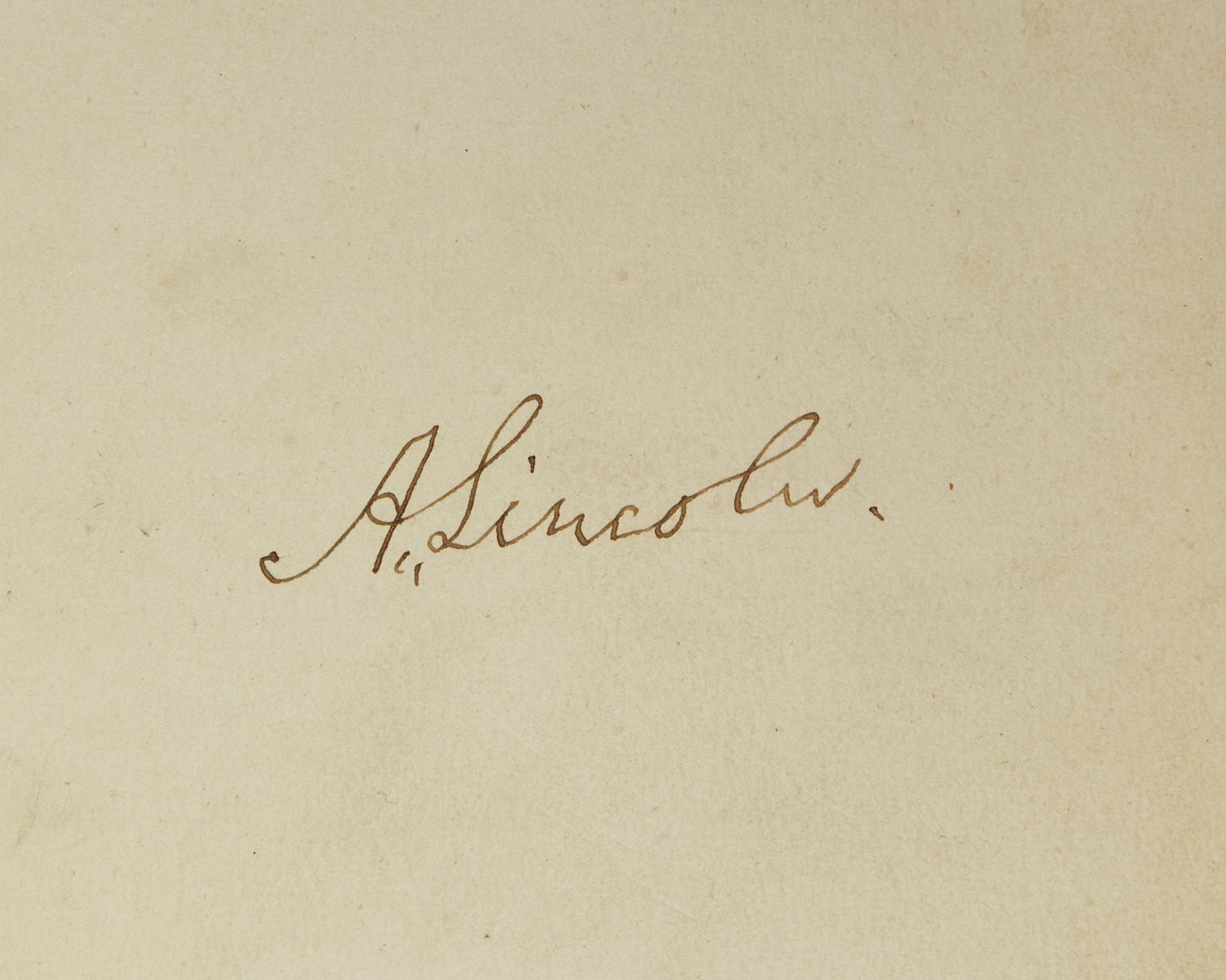 Lincoln, Abraham, et al. Autograph Album