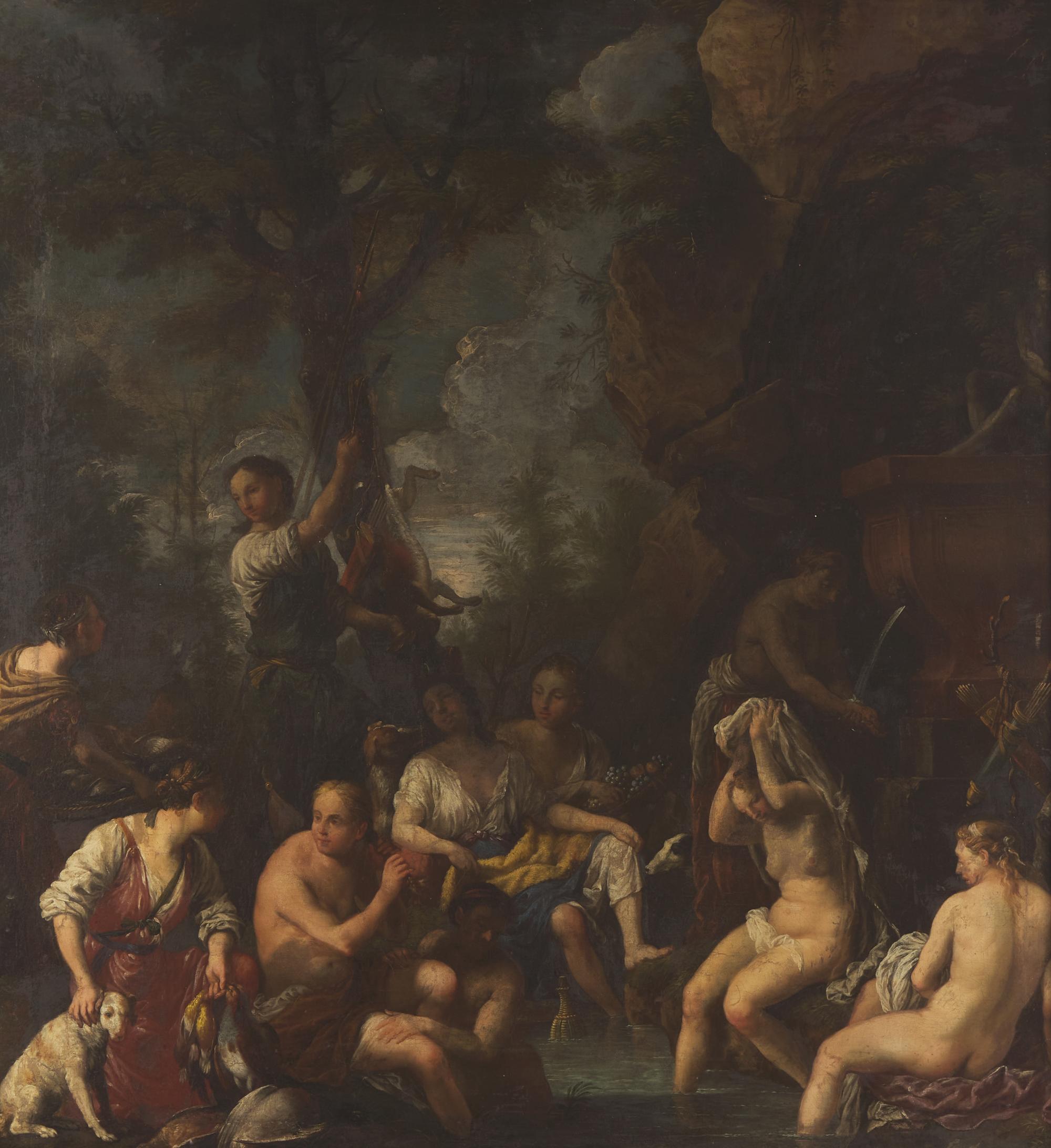 Johann Heiss (German, 1640-1704) — Diana at Rest