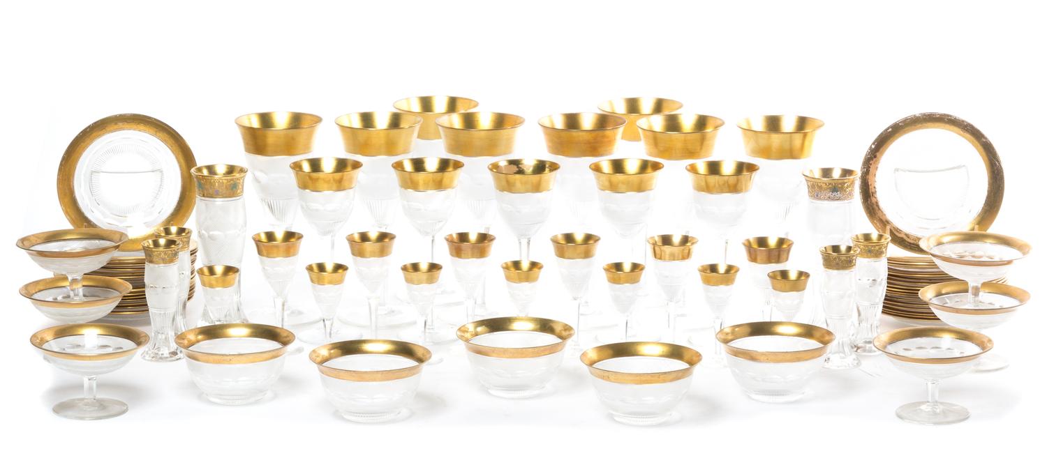A Set of Stemware Height of tallest 8 3/4 inches. — MID 20TH CENTURY