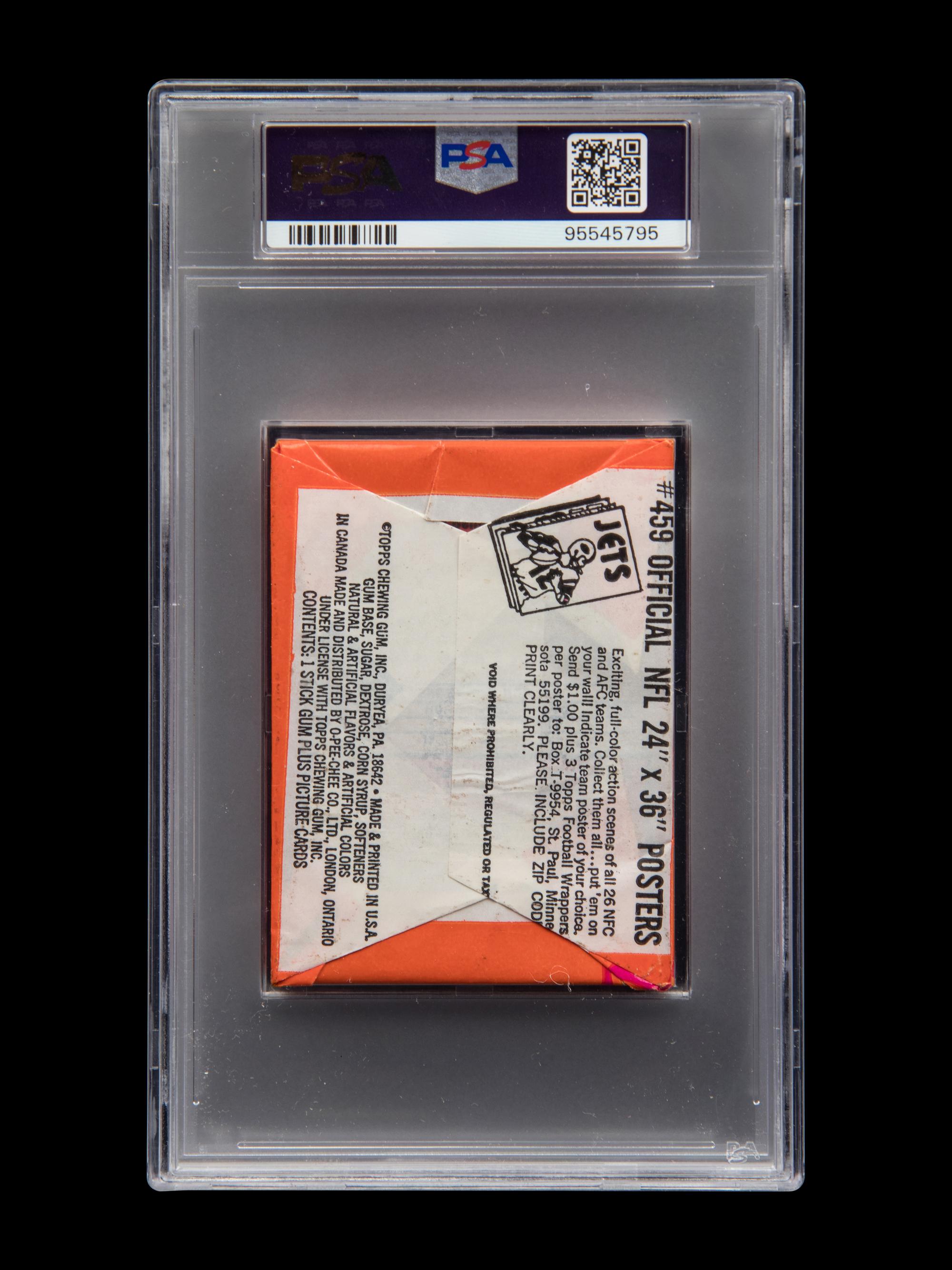 A Sealed Unopened Wax Pack of 1973 Topps Football Cards (PSA 6 EX-MT)