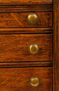 An American Oak Salesman Sample Step- Back Cupboard — 19TH/20TH CENTURY