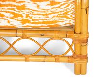 A Pair of Bielecky Brothers Rattan Armchairs and a Side Table