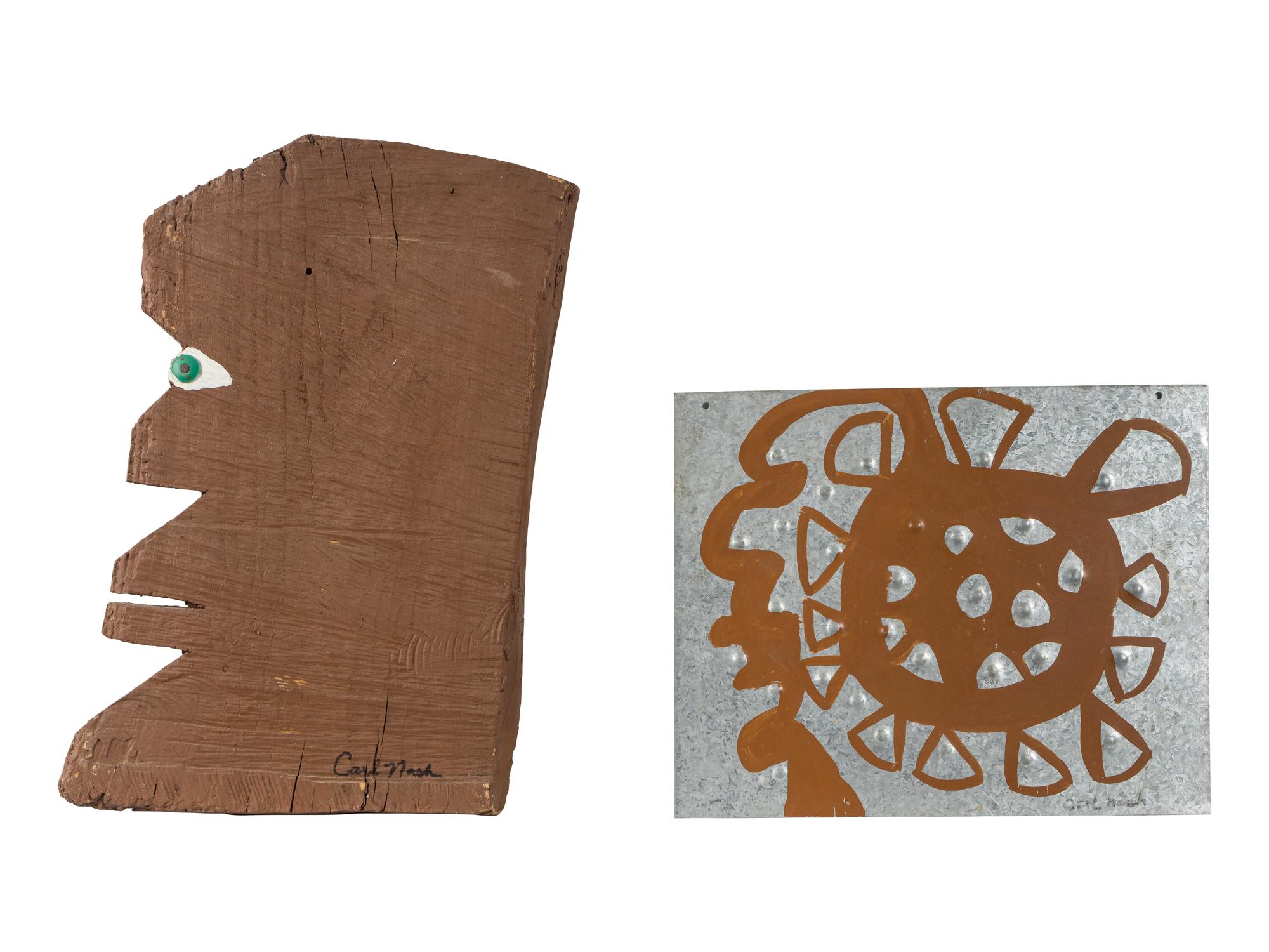 Untitled (Profile) and Untitled (Destroyed Environments) (two works)