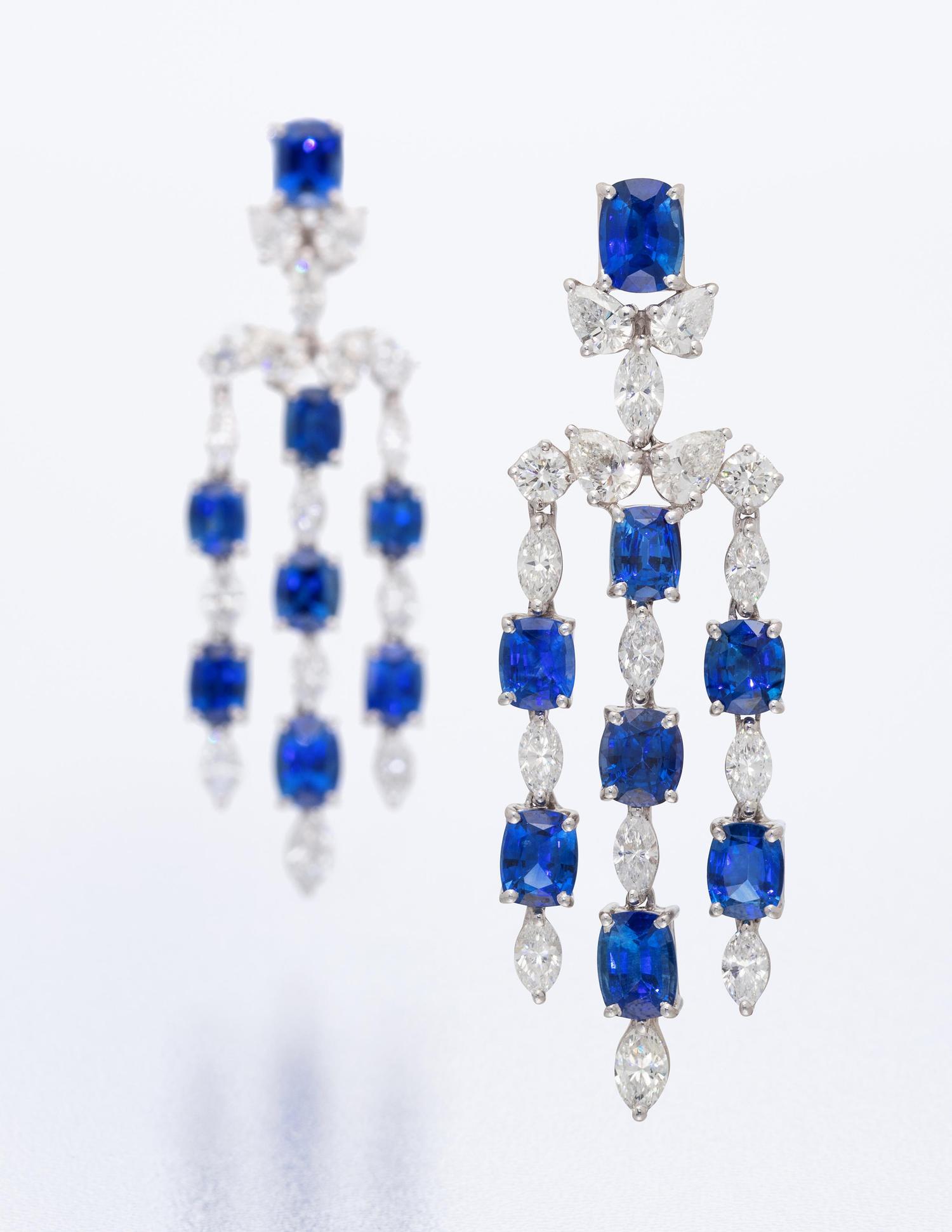 Oscar Heyman & Brothers, Sapphire and Diamond Earclips