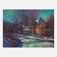 Dot Bunn (American, 20th Century) Night on Smithtown Road