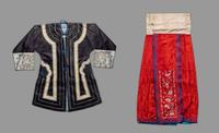 A Set of Chinese Embroidered Silk Lady's Jacket and Skirt