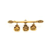 Collection of Mutigem and Yellow Gold Brooches