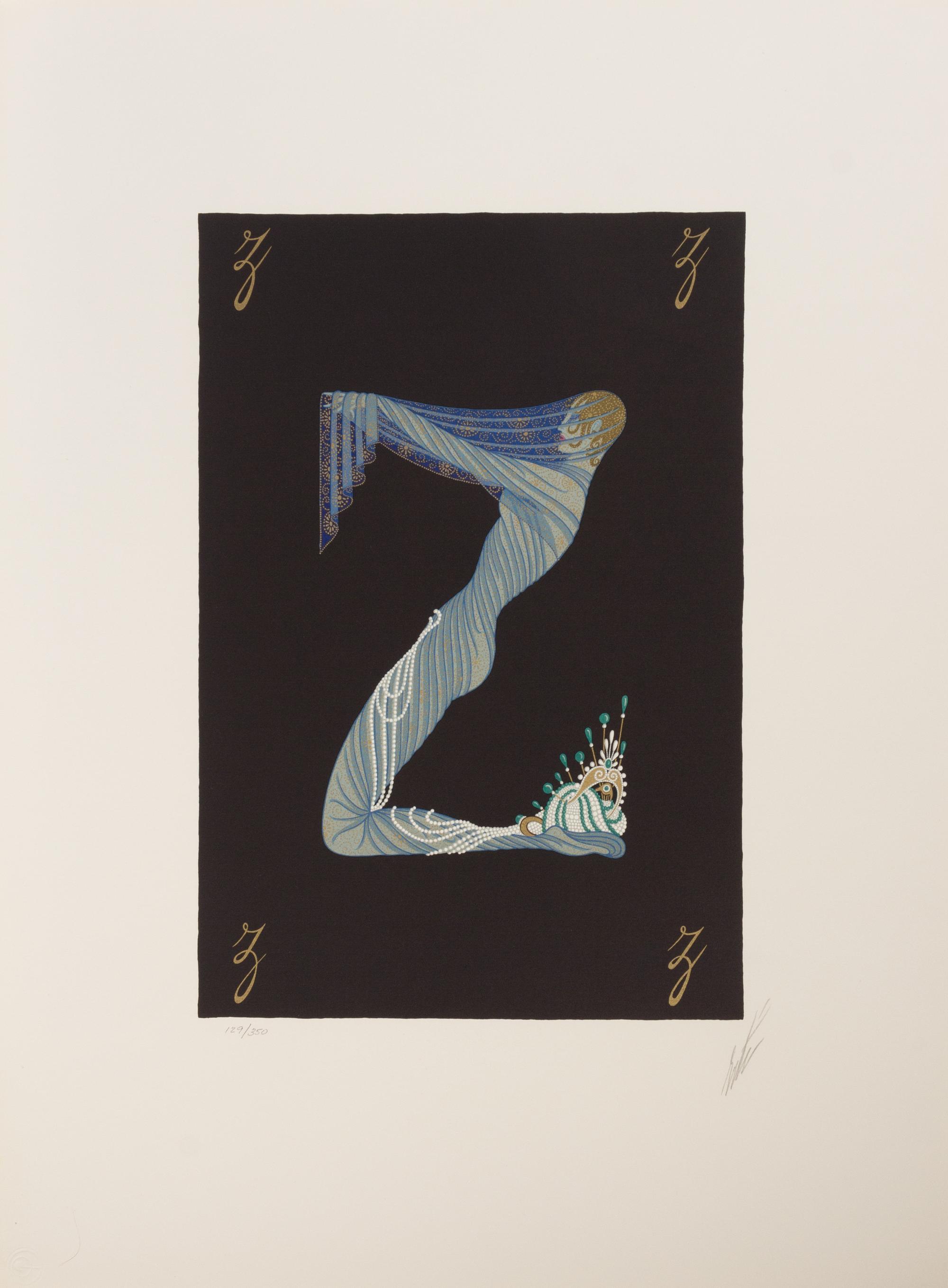 Erte (Romain de Tirtoff), (French, 1892-1990), a complete Alphabet Suite, 1976 comprising 26 individual letters and one title page, 27