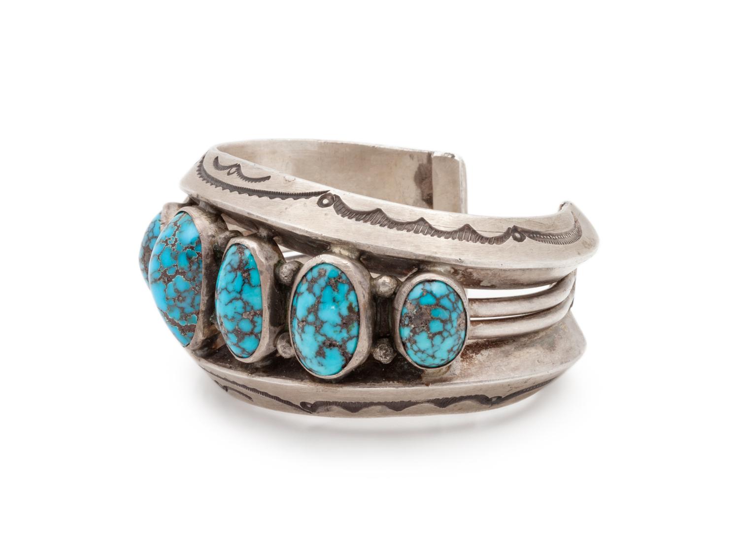 Silver and Turquoise Cuff Bracelet