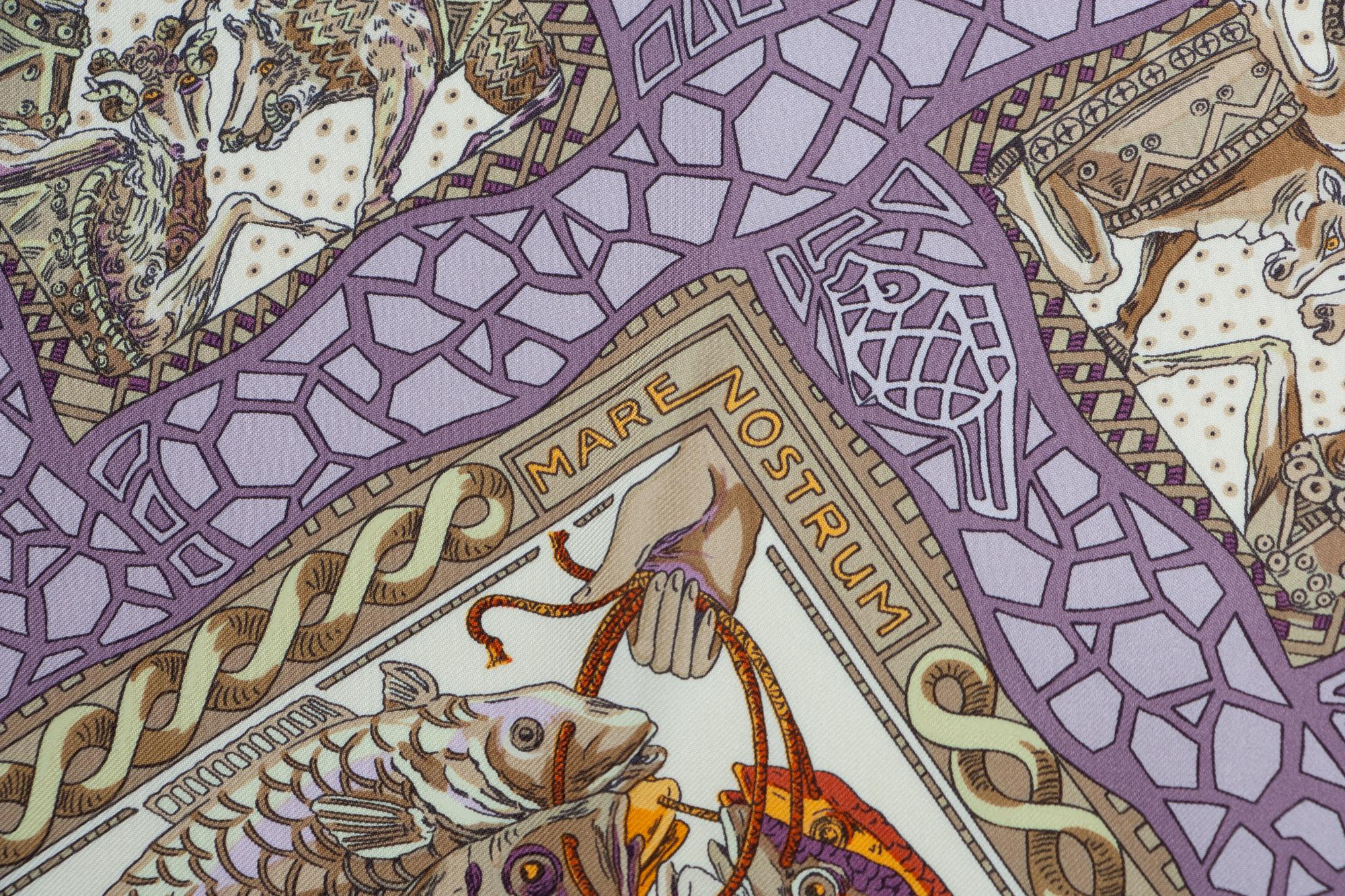 Three Hermès 90cm Silk Scarves