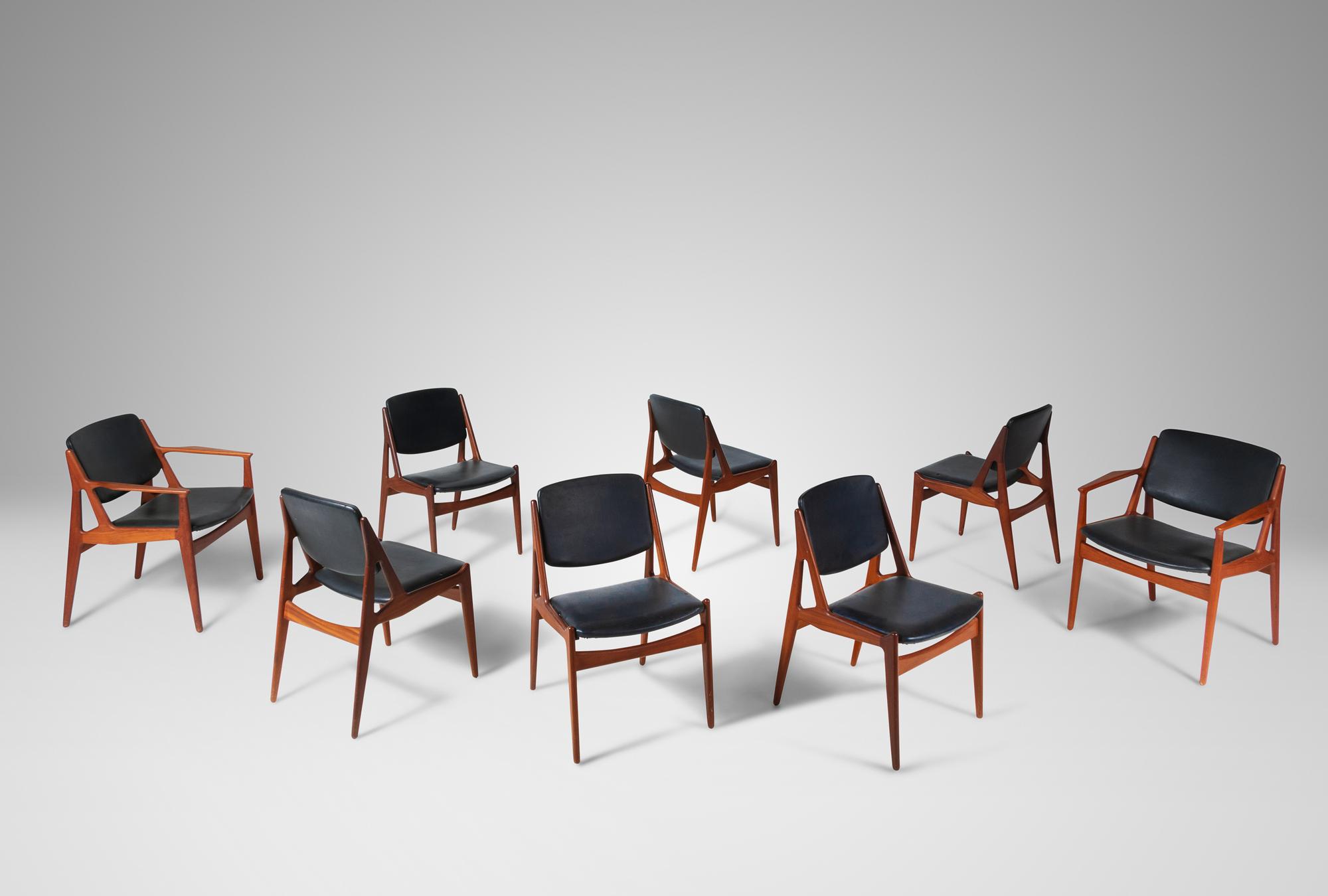 Set of Eight Ellen Dining Chairs Vamo Møbelfabrik, Denmark
