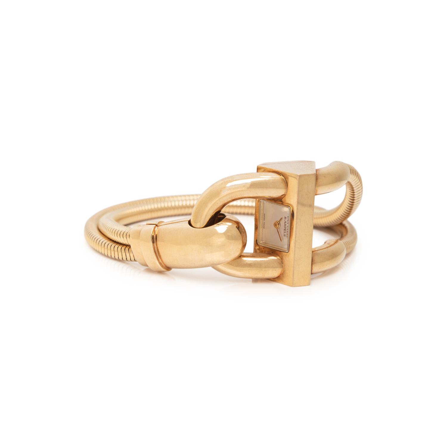 VAN CLEEF & ARPELS, YELLOW GOLD 'CADENAS' WATCH