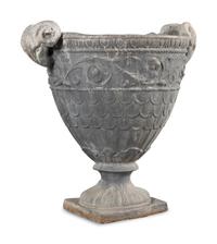 A Pair of Lead Garden Urns