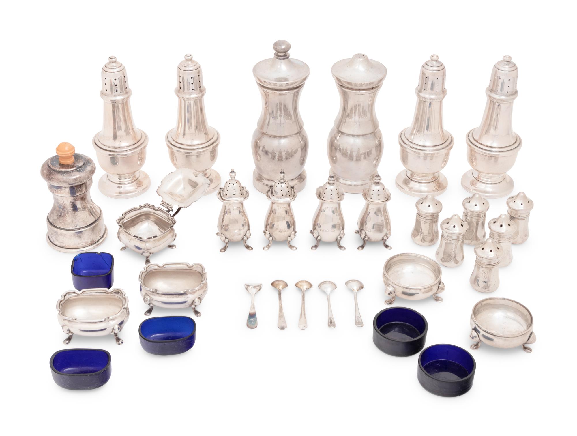 A Collection of American and English Silver Table Articles