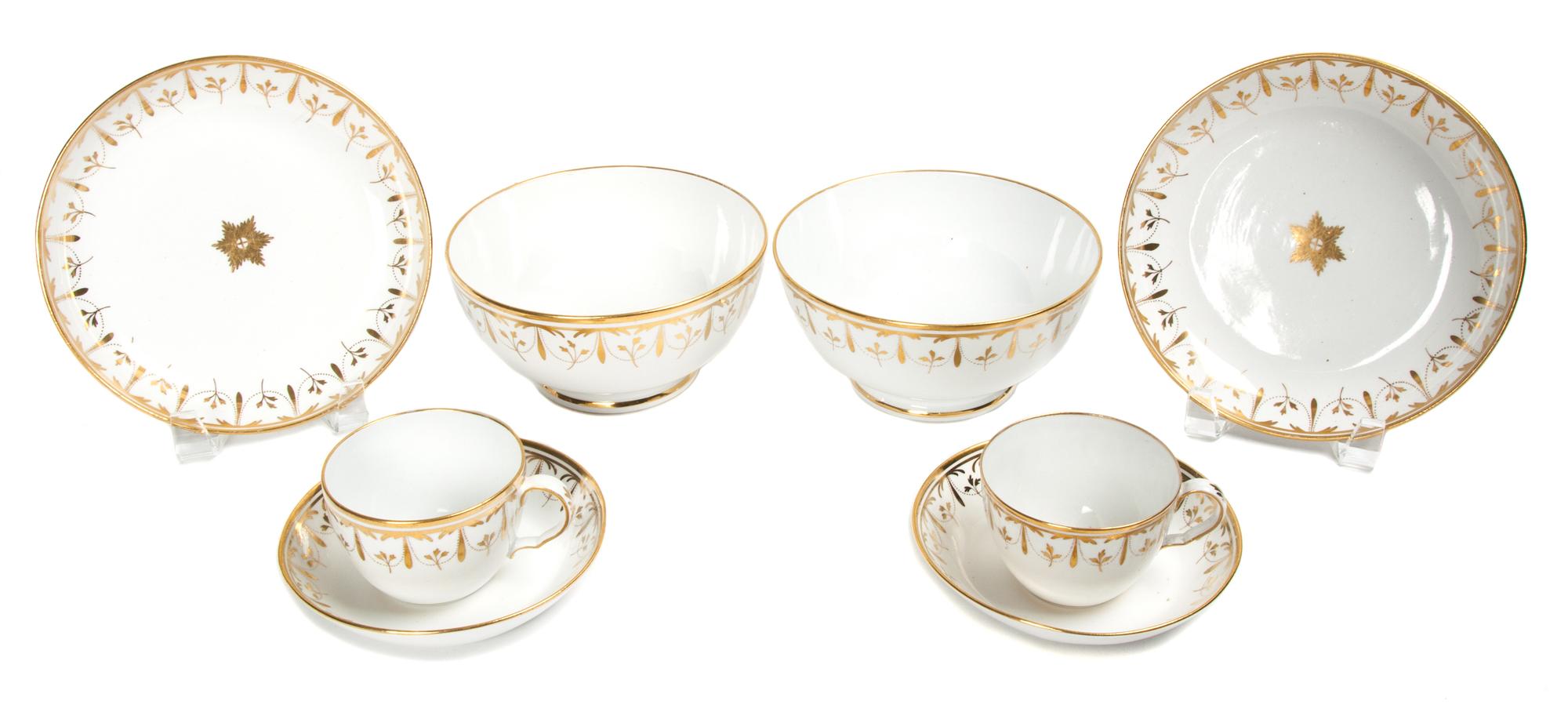 A Spode Porcelain Partial Dessert and Tea Service Height of teapot 6 inches. — 20TH CENTURY