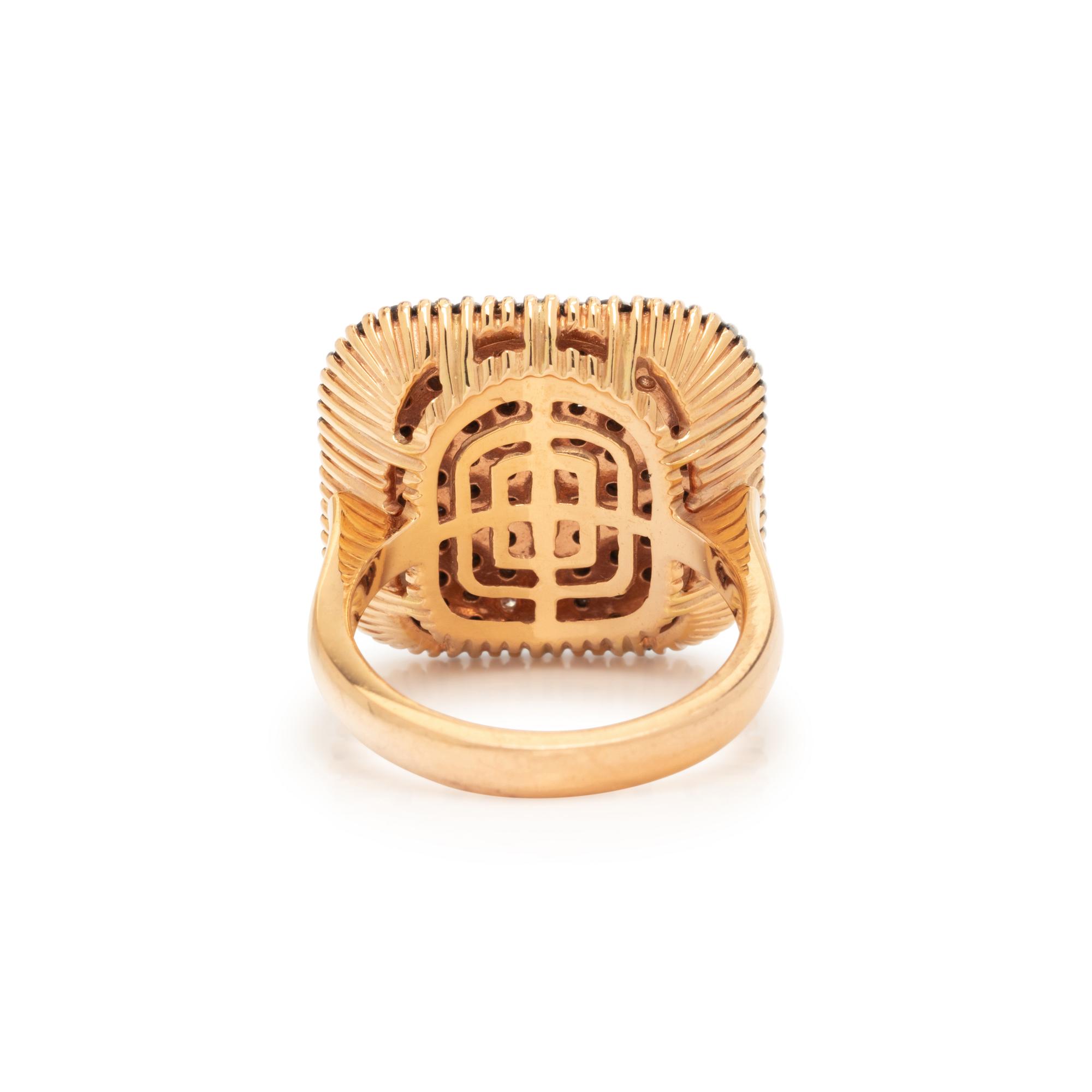 BLACK DIAMOND AND DIAMOND RING