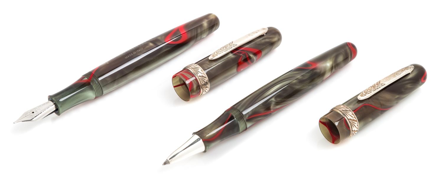 A Stipula Etruria: Amalfi Limited Edition Fountain Pen and Roller Pen Set