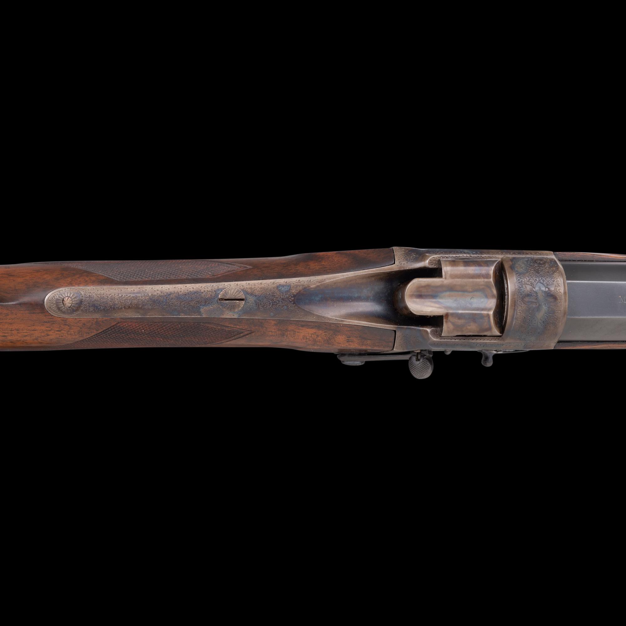**George Gibbs Bristol Farquharson Falling Block Metford's Patent 48 Bore Rifle