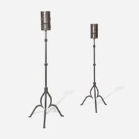 Attributed to Harvey Yellin (American, 1918-1985) and Samuel Yellin Metalworkers (American, active 1909-present) Pair of Torchères, USA, circa 1970s