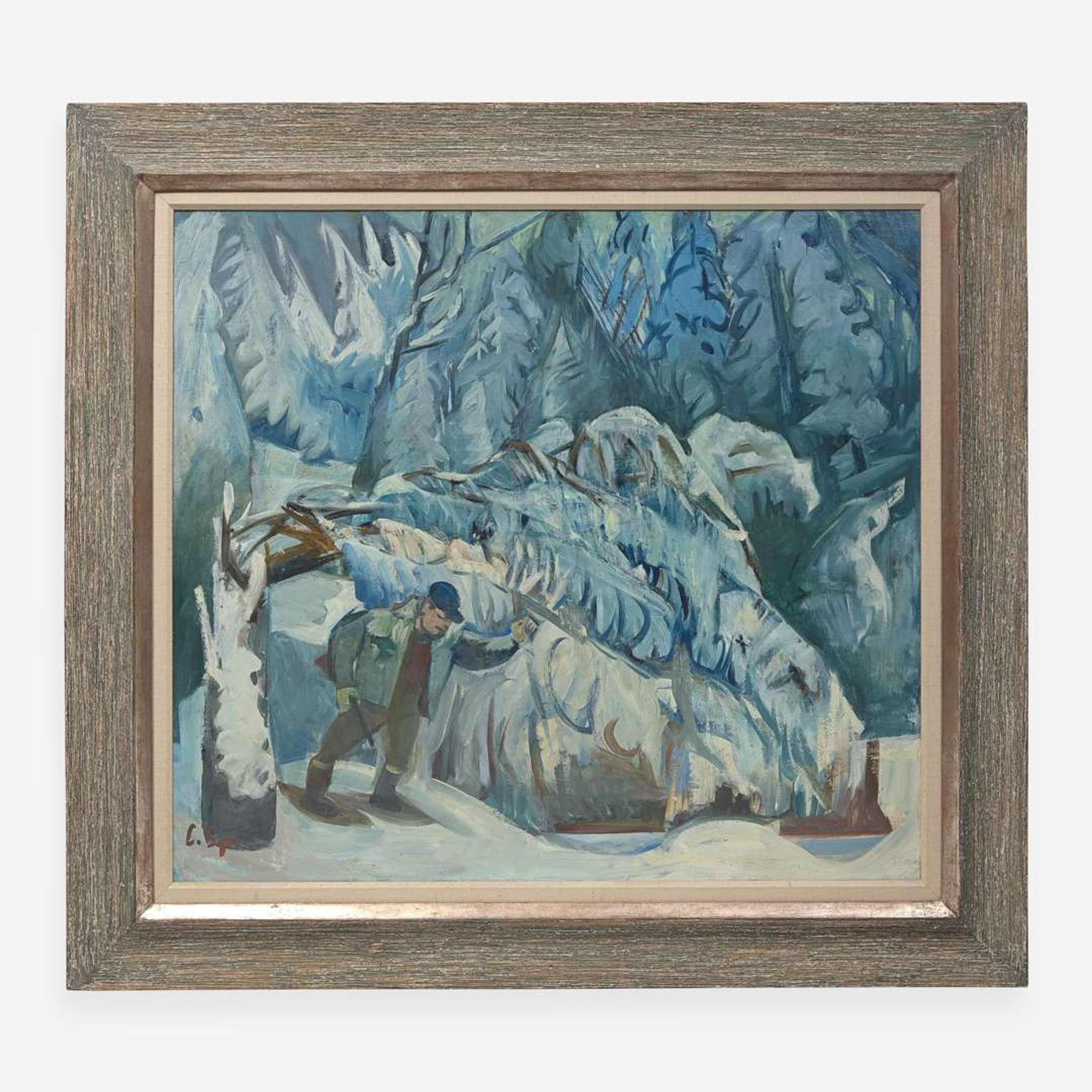 Carl Sprinchorn (American, 1887-1971) The Blue Ice Forest