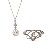 ANTIQUE, COLLECTION OF DIAMOND JEWELRY