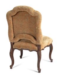 A Set of Six Louis XV Style Walnut Side Chairs