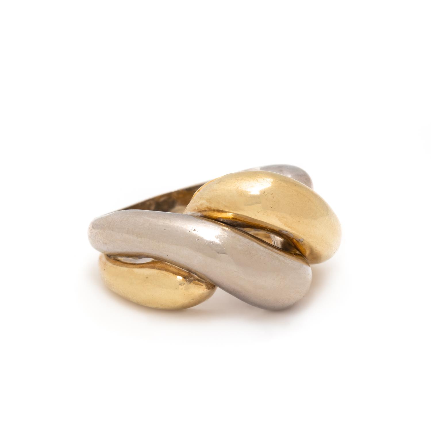 BICOLOR GOLD TWIST RING