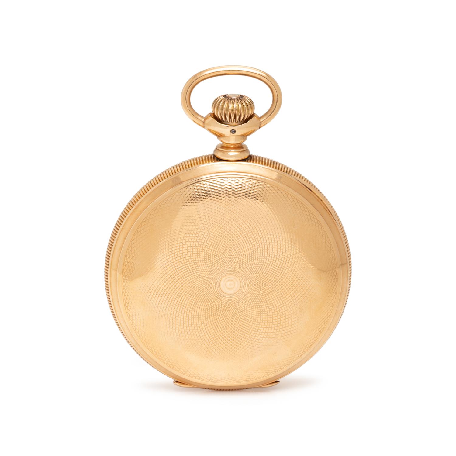 WALTHAM, 14K YELLOW GOLD HUNTER CASE POCKET WATCH