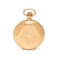 WALTHAM, 14K YELLOW GOLD HUNTER CASE POCKET WATCH