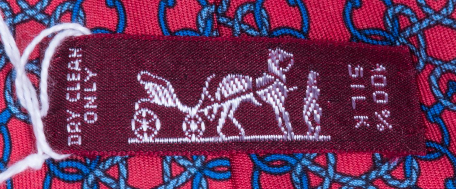 A Group of Three Hermes Silk Ties,